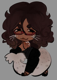 Chibi sona: flat colour, minimal shading, $5