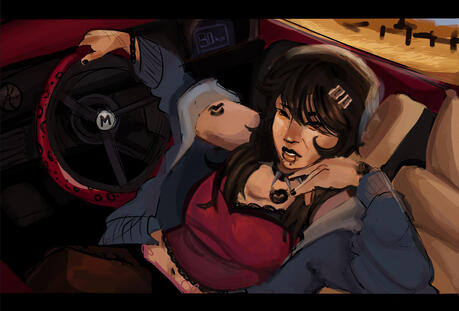 Half body: Minimal rendering/shaded, scene, $18